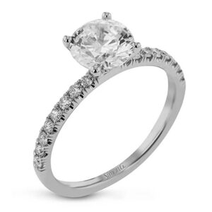 Simon G. 18 Karat White Gold Diamond Mounting
