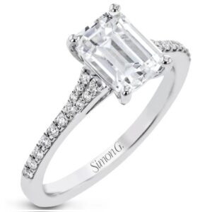 Simon G. 18 Karat White Gold Diamond Mounting
