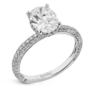 Simon G. 18 Karat White Gold Diamond Mounting