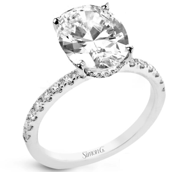 Simon G. 18 Karat White Gold Diamond Mounting