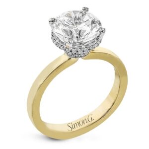 Simon G. 18 Karat Yellow and White Gold Diamond Mounting