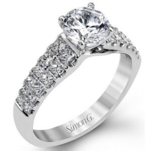 Simon G. 18 Karat White Gold Diamond Mounting