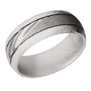 Lashbrook Damascus Wedding Band