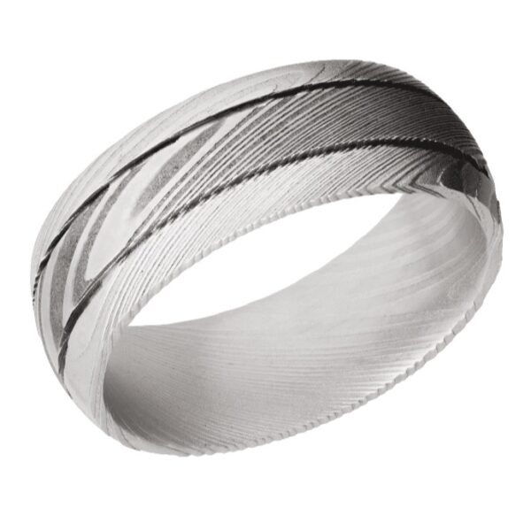 Lashbrook Damascus Wedding Band