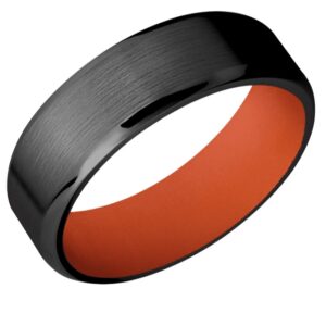 Lashbrook Zirconium Wedding Band. 7mm.
