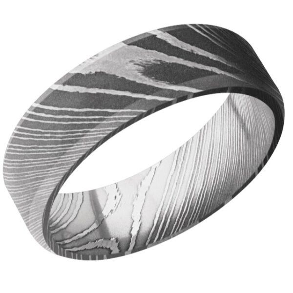 Lashbrook Damascus Wedding Band