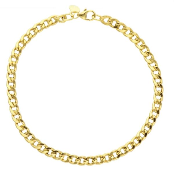 9 karat yellow gold bracelet. 7.87 inches (20 cm). MADE IN ITALY.