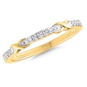 10 Karat Yellow Gold Diamond Fashion Ring