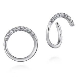 Sterling silver earrings by Gabriel & Co.