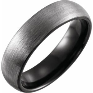 Tungsten wedding band. 6mm