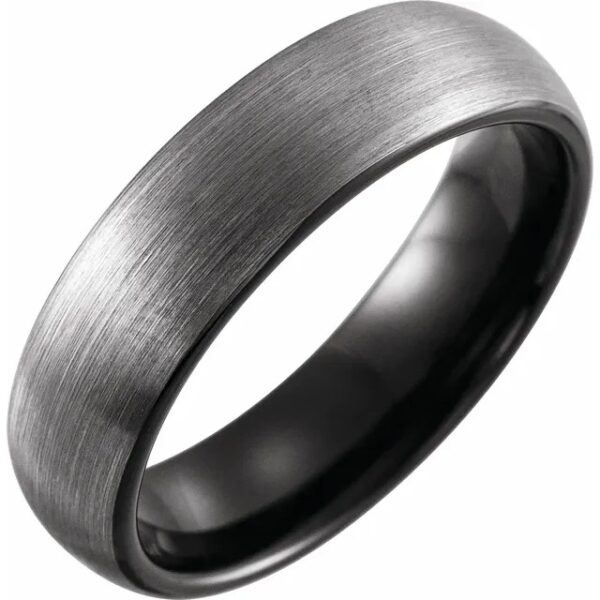 Tungsten wedding band. 6mm