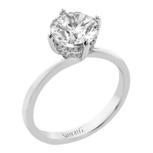 Simon G. 18 Karat White Gold Diamond Mounting
