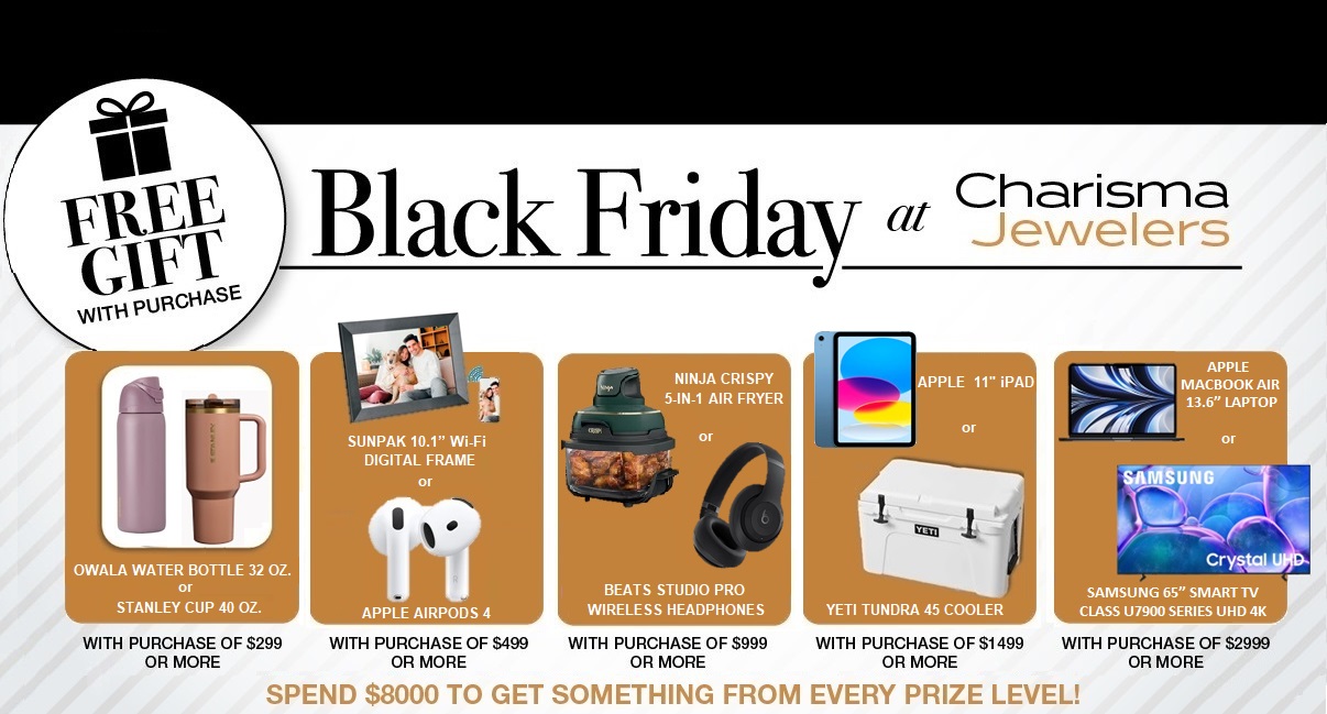 Black Friday Free Gift with purchase banner