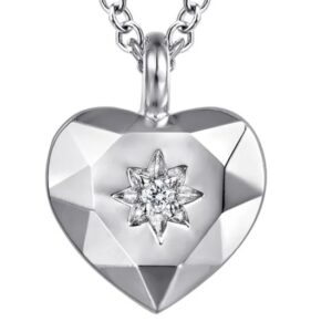 Sterling silver heart pendant by Gabriel & Co.