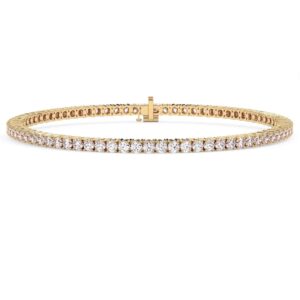 10kt Diamond Tennis Bracelet With Created Diamonds