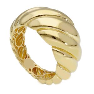 14 karat yellow gold ring. MADE IN ITALY.