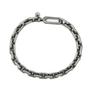 Sterling silver Gunmetal Anchor 8 inch bracelet.