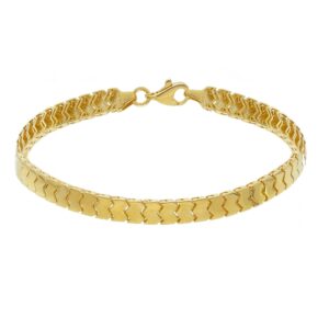 14 karat yellow gold bracelet. MADE IN ITALY.