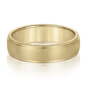 10 karat yellow gold wedding band 6.0mm.