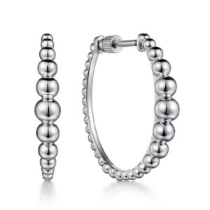 Sterling silver hoop earrings by Gabriel & Co.