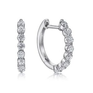 Gabriel & Co. Diamond Huggie Earrings