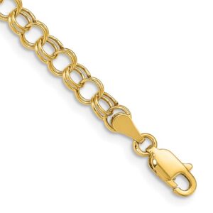 10 karat yellow gold bracelet. 7 inches.