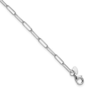10 karat white gold bracelet. 7 inches.