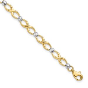 10 Karat Two-tone Gold Bracelet