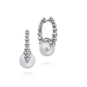 Sterling silver pearl earrings by Gabriel & Co.