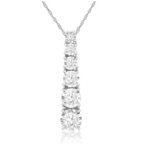 14kt White Gold Diamond Pendant