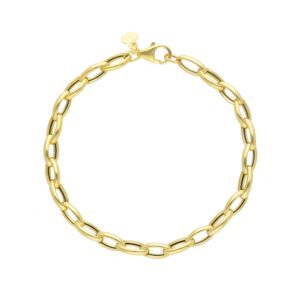 9 karat yellow gold bracelet. 7.09 inches (18 cm). MADE IN ITALY.