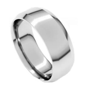 10 karat white gold wedding band 7.0mm.