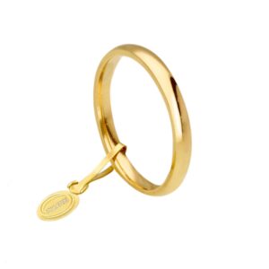 18 karat yellow gold wedding band. MADE IN ITALY.