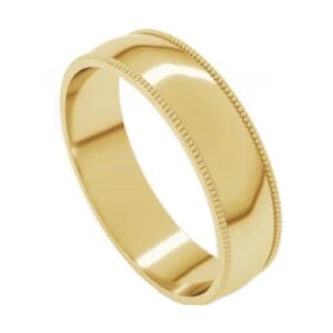 10 karat yellow gold wedding band 5.0mm.