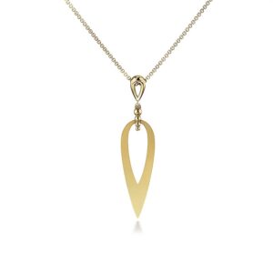 14 karat yellow gold pendant by Gabriel & Co.